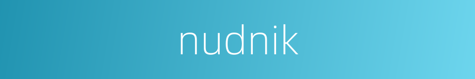 nudnik的同义词