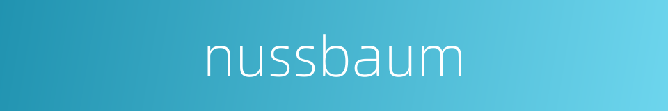nussbaum的同义词