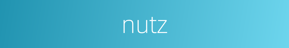 nutz的同义词