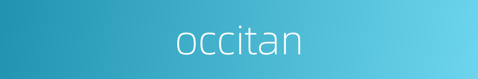 occitan的同义词