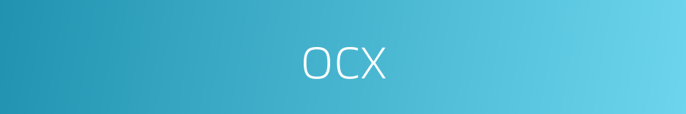 ocx的同义词