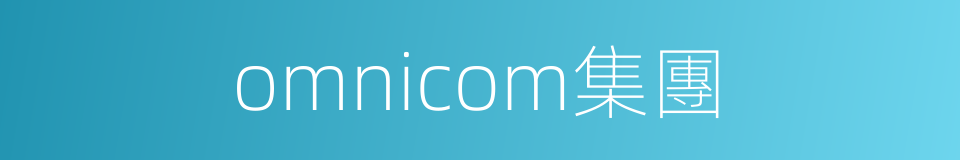 omnicom集團的同義詞