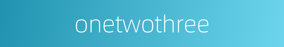 onetwothree的同义词