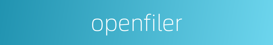 openfiler的同义词