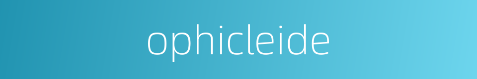 ophicleide的同义词