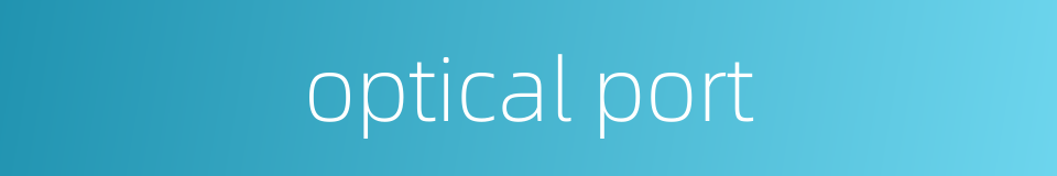 optical port的同义词