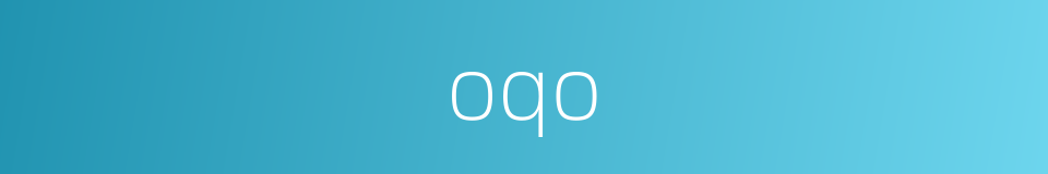 oqo的同义词