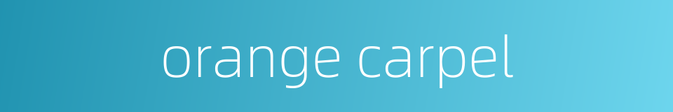 orange carpel的同义词