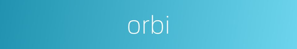 orbi的同义词