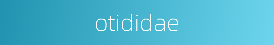 otididae的同义词