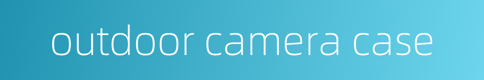 outdoor camera case的同义词