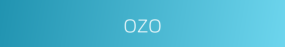 ozo的同义词