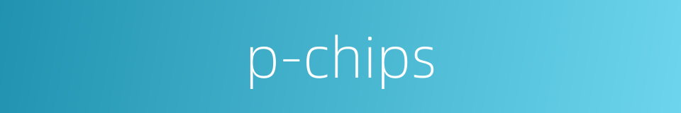 p-chips的同义词