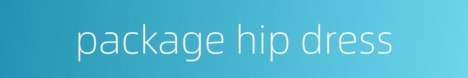 package hip dress的同义词
