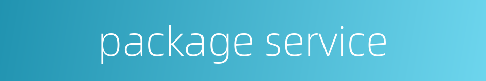 package service的同义词