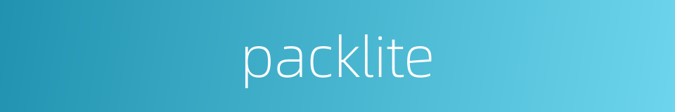 packlite的同义词