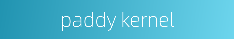 paddy kernel的同义词