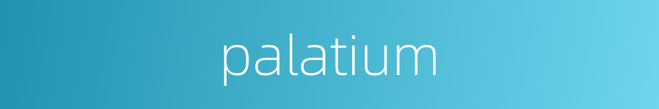 palatium的同义词