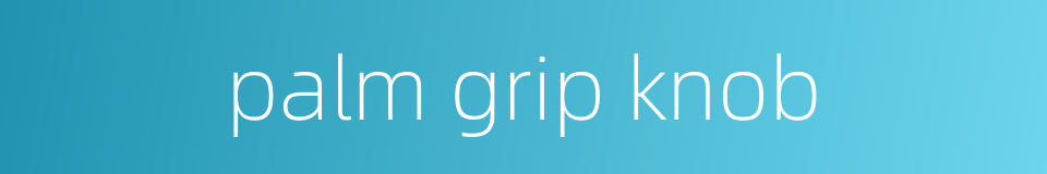 palm grip knob的同义词