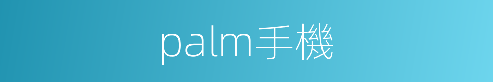 palm手機的同義詞