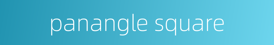 panangle square的同义词
