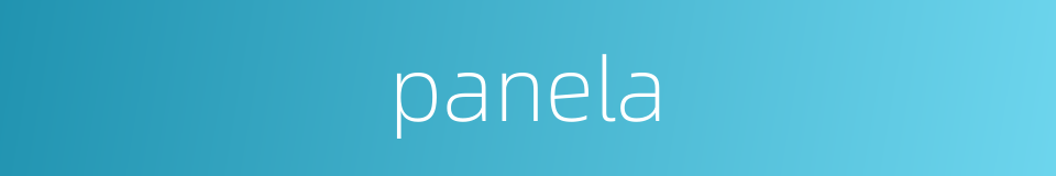 panela的同义词