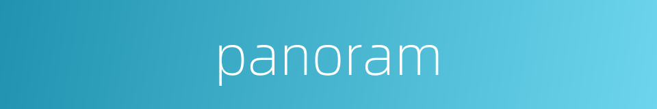 panoram的同义词