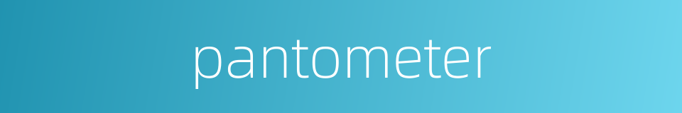 pantometer的同义词