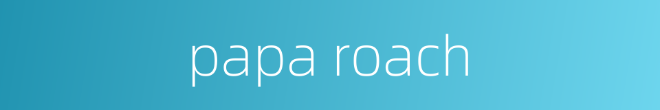 papa roach的同义词