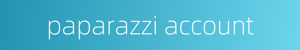paparazzi account的同义词