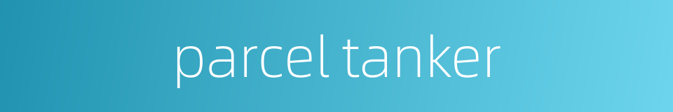 parcel tanker的同义词