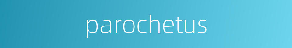 parochetus的同义词