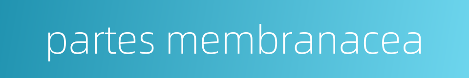 partes membranacea的同义词