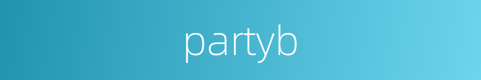 partyb的同义词