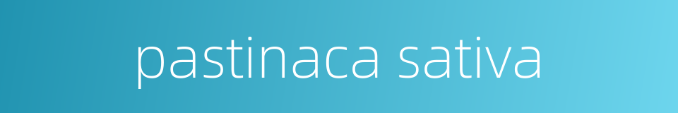 pastinaca sativa的同义词