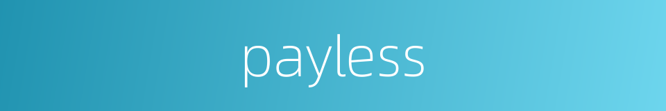 payless的同义词