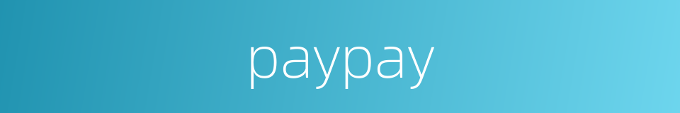 paypay的同义词