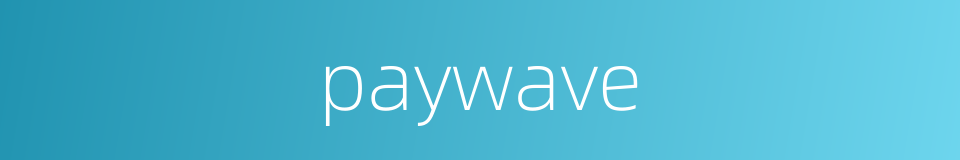 paywave的同义词