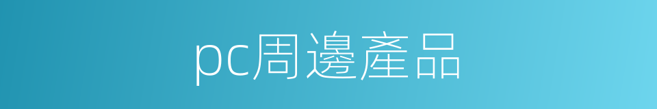 pc周邊產品的同義詞