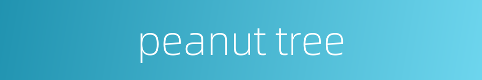 peanut tree的同义词