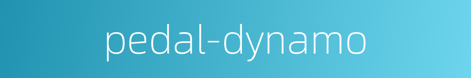 pedal-dynamo的同义词