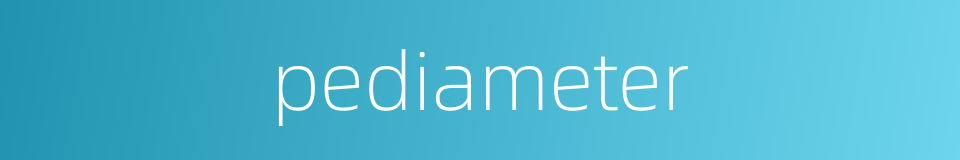 pediameter的同义词