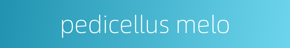 pedicellus melo的同义词