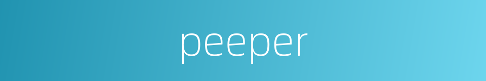 peeper的同义词
