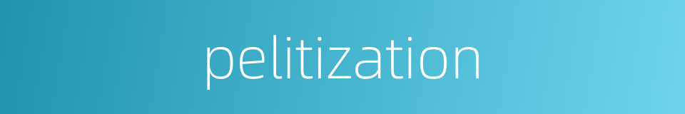 pelitization的同义词