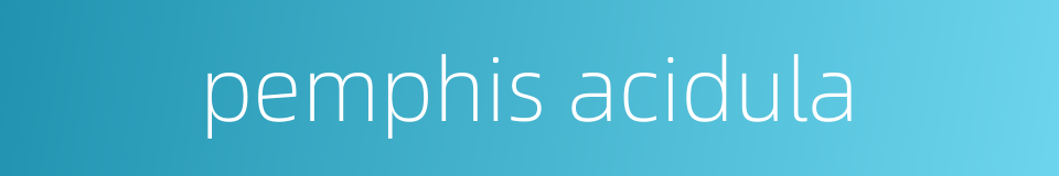 pemphis acidula的同义词