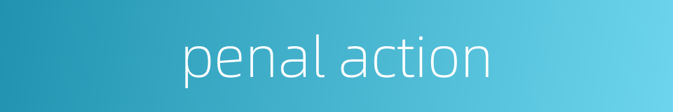 penal action的同义词