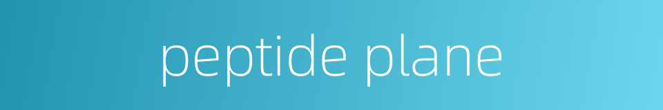 peptide plane的同义词