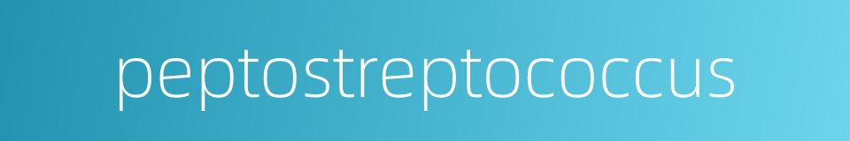 peptostreptococcus的同义词