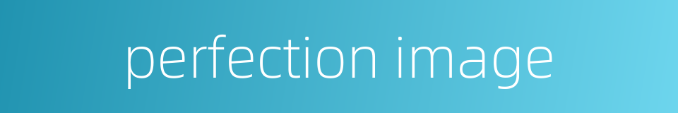 perfection image的同义词